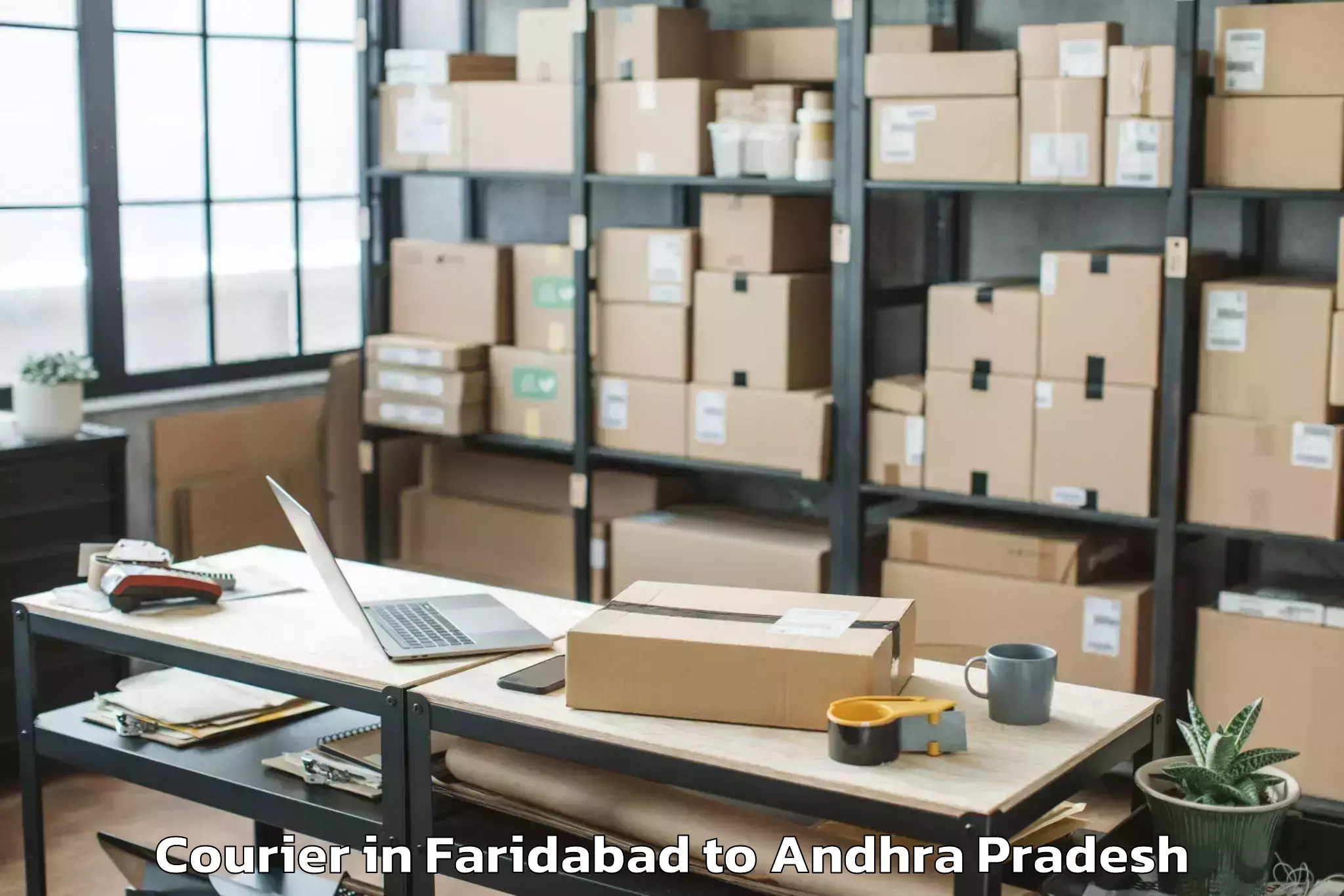 Book Your Faridabad to Mandapeta Courier Today